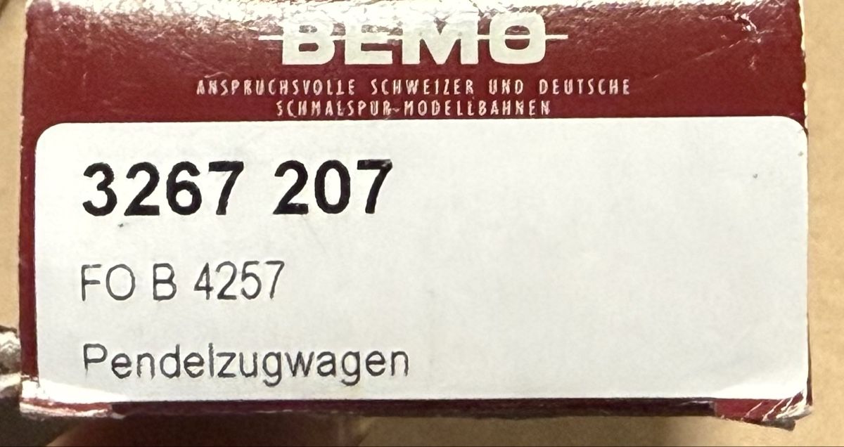 Bemo Modellini di ferrovie: Bemo FO Personenwagen – Usato da Thusis venduto da Jasmin1991995 1
