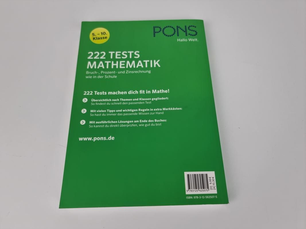 Livres: Buch: 222 Tests Mathematik 5. - 10. Klasse – D'occasion à Urtenen-Schönbühl par Restwert_Schoenbuehl 1