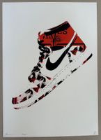 Death: Air Jordan Hermes Sneaker, POP Art, signiert 18/100