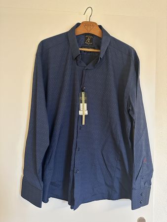 Absolute Rebellion Hemd, Navy Blau, Gr. 3XL, Neu mit Etikett
