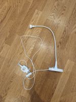 LED Schreibtischlampe weiss mit Schwanenhals