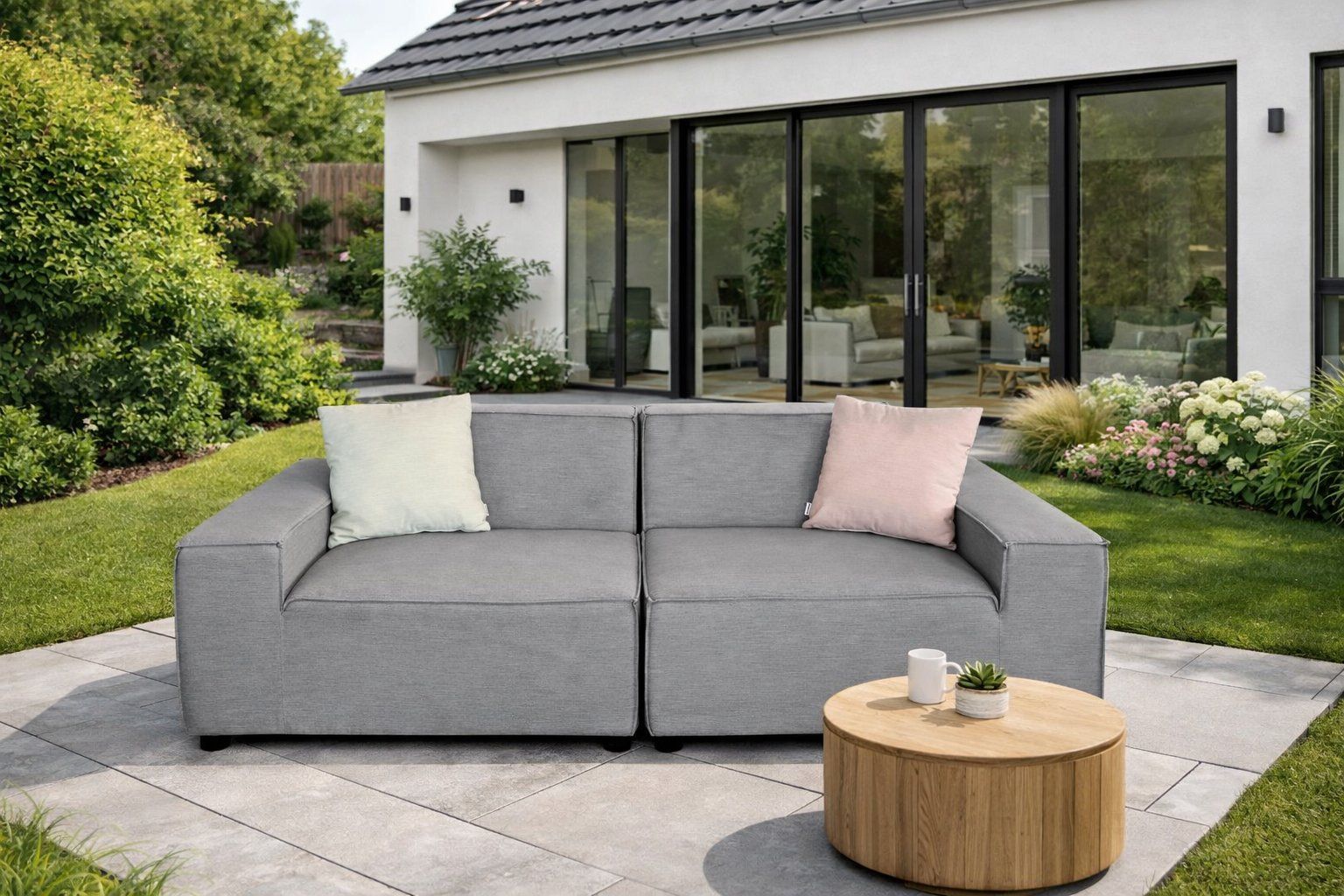 Divani: Modulo Sunbrella Lounge hellgrau Neu u Originalverpackt – Nuovo e nell'imballaggio originale da Fehraltorf venduto da gartenlounge_ch