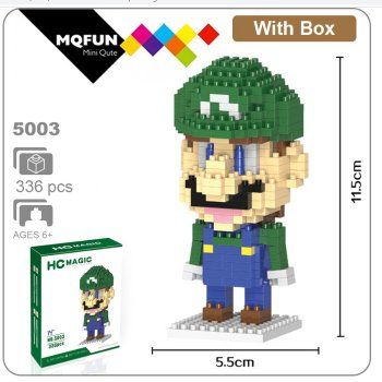 Nanoblock Kit di costruzioni: 5003 HCMagic - Luigi – Nuovo e nell'imballaggio originale da Hochdorf venduto da ruest-online