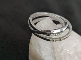 Swarowski Ring Silber