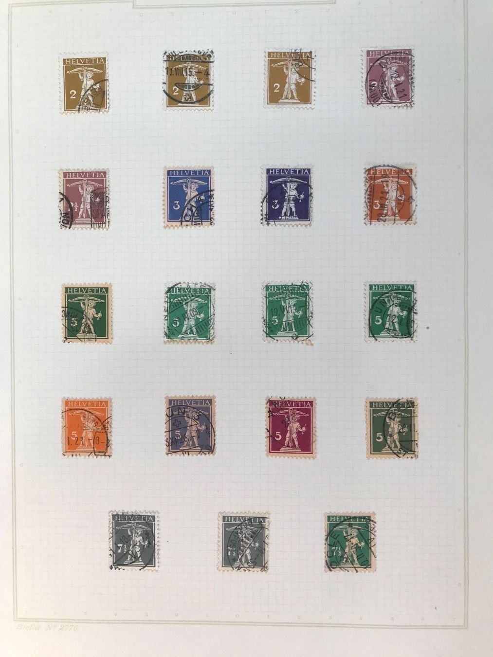 Tutti i francobolli: 1909-1933 Tellknabe mit Armbrust – Usato da stäfa venduto da brandy66