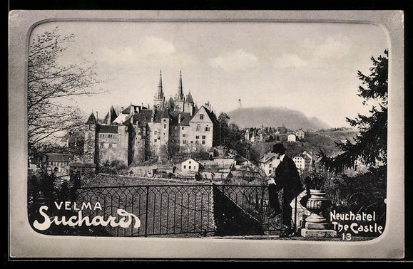 Ansichtskarten: AK Neuchatel, The Castle, 1909 – Gebraucht aus Berlin von bartko-reher