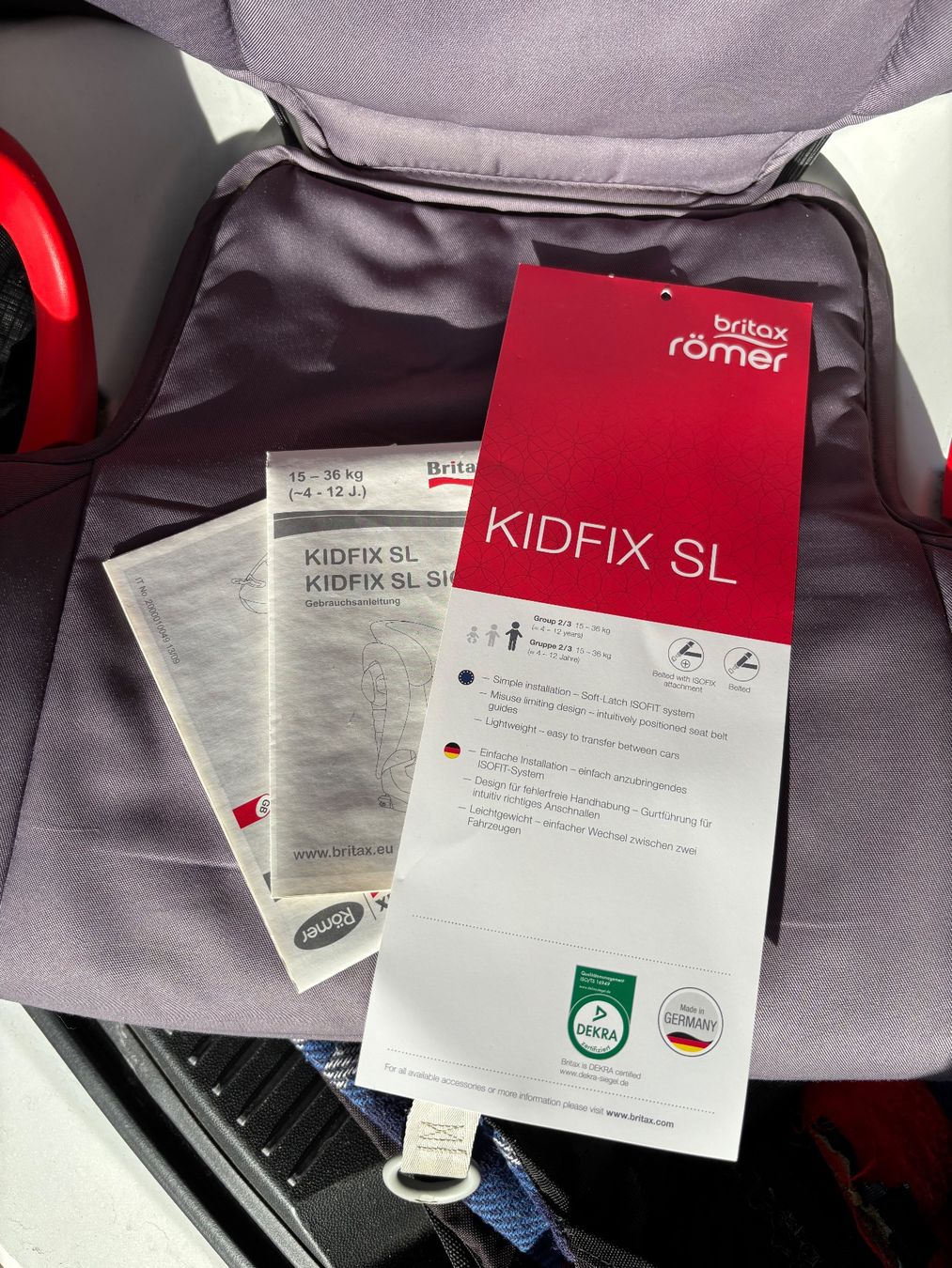 Britax Römer Seggiolini per auto: Kindersitz Britax Römer KIDFIX SL – Usato da Embrach venduto da gapang 3