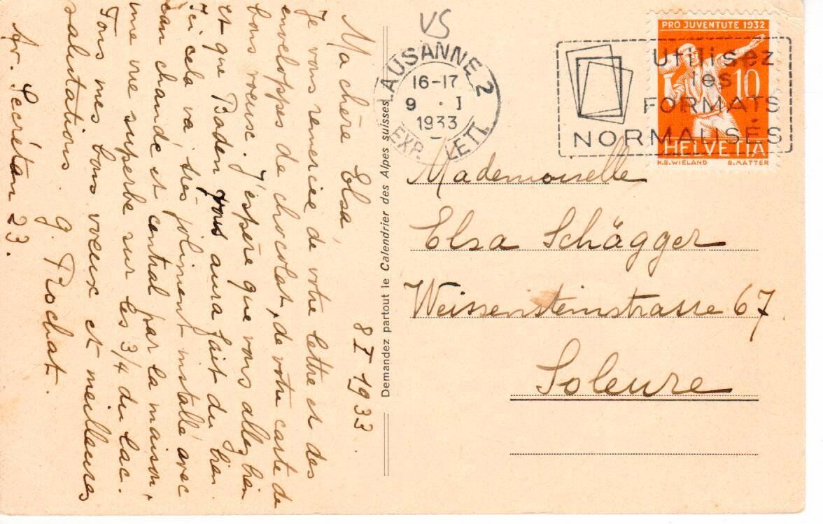 Ansichtskarten: Trient 1933 – Gebraucht aus Wolhusen von Curver9 1