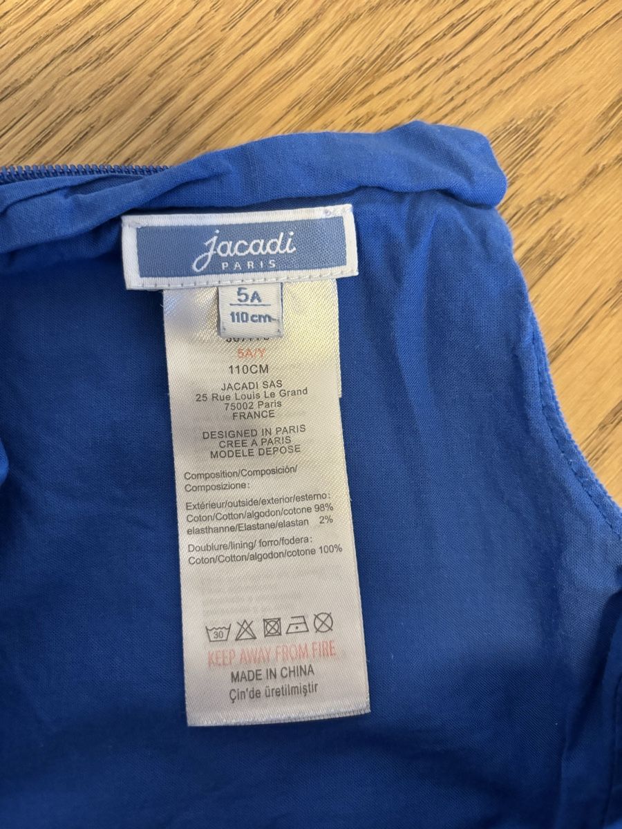 Jacadi Vestiti & Gonne: Jacadi Samtkleid, Gr. 110, Top Zustand! – Usato da Au ZH venduto da Melda123 3