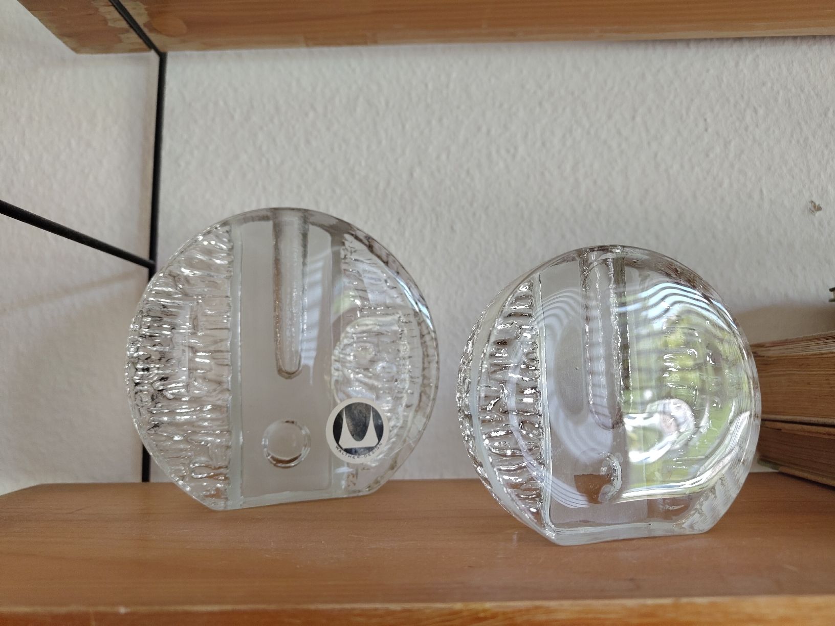 Walther Glas Vase & Récipients: Glas Vasen 2er Set Walther Design – D'occasion à Dietlikon par VintageStudioZurich 2