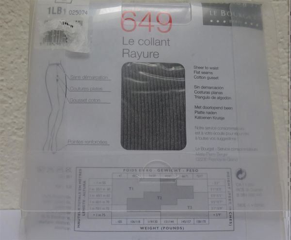 Calze & Collant: Le Bourget - Neue Strumpfhose - gestreift – Nuovo e nell'imballaggio originale da Zofingen venduto da Justizia_01 1