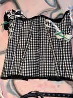 Bespoke B&W Gingham Cotton Belt-Corset size 40