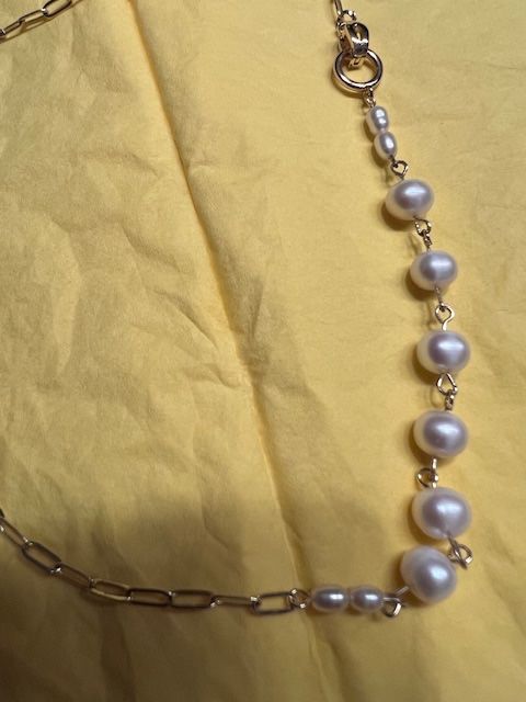 Catenine: Super schöne Perlenkette - vergoldete – Usato da Neerach venduto da romiping 2