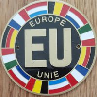 Plakette EU EUROPE UNIE
