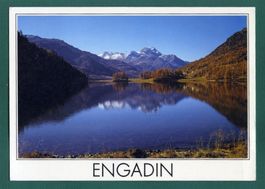Engadin, Herbststimmung im Oberengadin, 1988. gelaufen