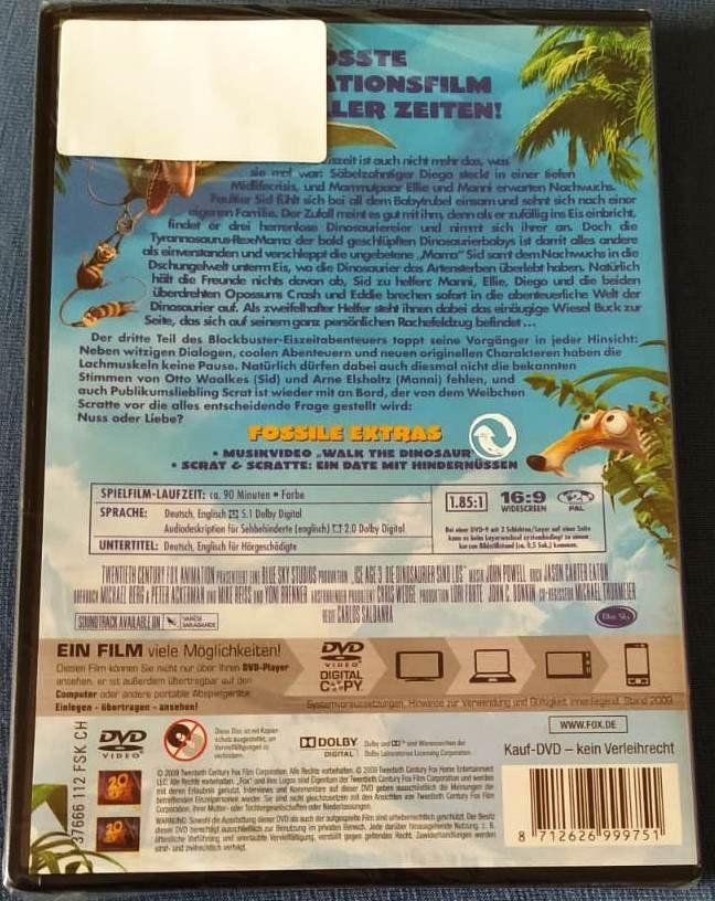 Tutti i DVDs: Ice Age 3 - Die Dinosaurier sind los - – Nuovo e nell'imballaggio originale da Zürich venduto da 1980ale 1