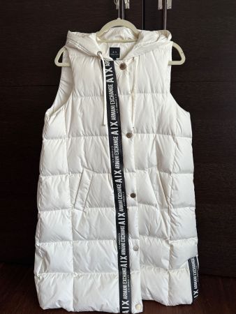 ARMANI EXCHANGE Steppweste - lang mit Kaputze (Grösse M)