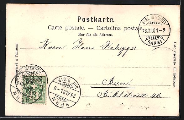 Cartoline postali: AK Bienne-Vigneules, Uferpartie mit Mann – Usato da Berlin venduto da bartko-reher 1