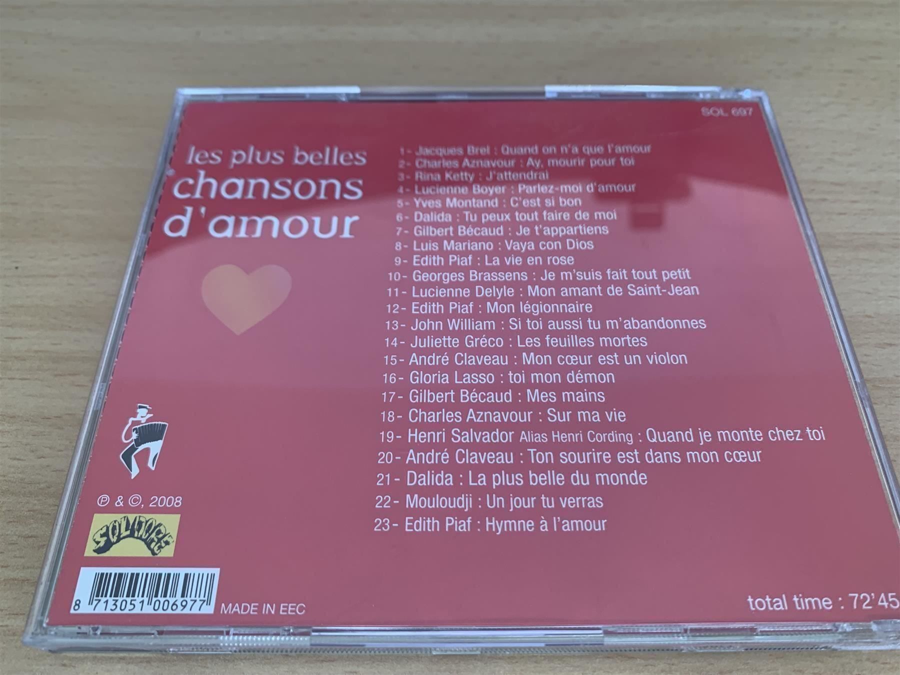 CD: Les Plus Belles Chansons D'amour – Usato da Rikon im Tösstal venduto da Alpenmutz 1