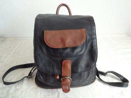 Orig. ""B R E E"" Echtleder Rucksack