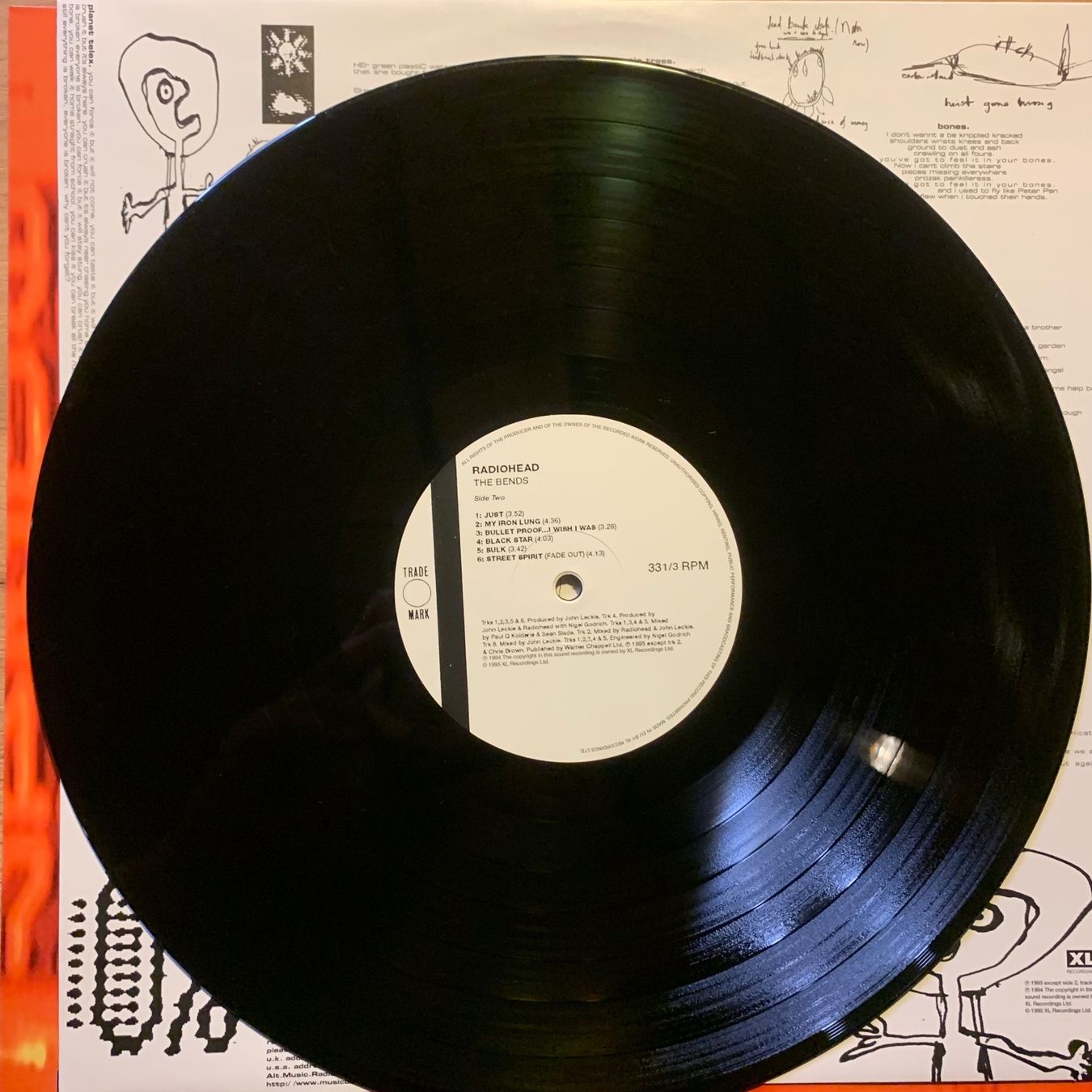 Dischi in vinile: RADIOHEAD - THE BENDS...RE EU...EX/NM – Usato da Gals venduto da Diskopatshop 4
