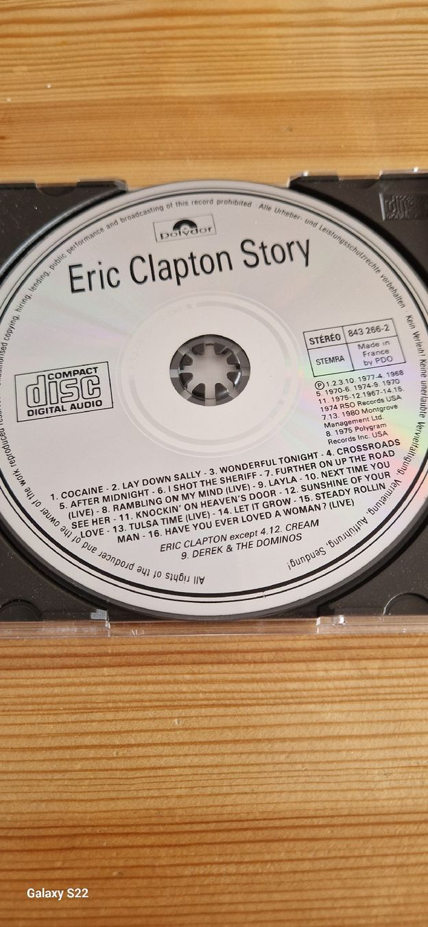 CD: Eric Clapton – Story – Usato da Yvonand venduto da CD-KINGDOM 1