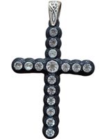 Anhänger Vintage Kreuz Strass