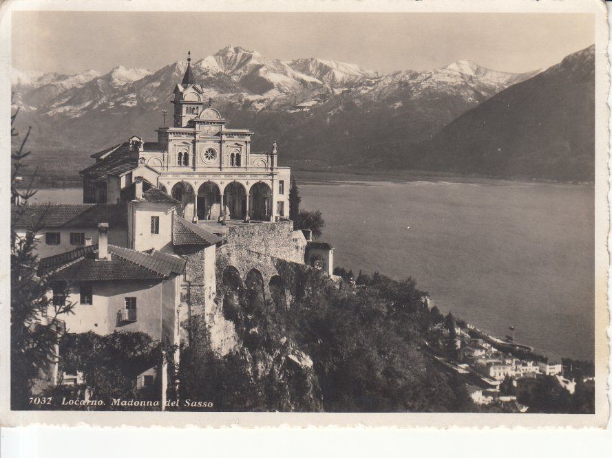 Cartoline postali: Madonna del Sasso ca. 1930 – Usato da Bürglen TG venduto da StampGraf