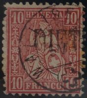 CH - Sitz. Helvetia - Zst. Nr. 38 - Stabstempel Dietikon