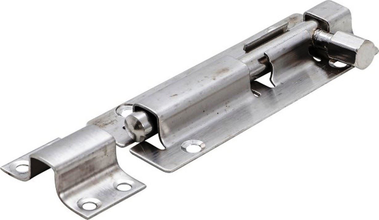 Ferramenta: 2er Set Türriegel  ca.150mm 6" EDELSTAHL – Nuovo e nell'imballaggio originale da St. Gallen venduto da schnaeppchen-preise 2