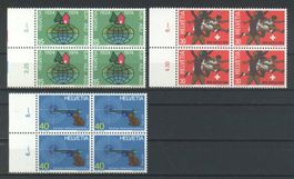1974, Sondermarken II, Viererblöcke **