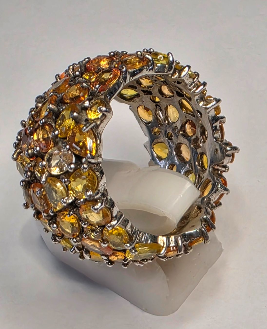 Ringe: Gel orange Safire Eternity Ring – Neu (gemäss Beschreibung) aus Zürich von adriben 3