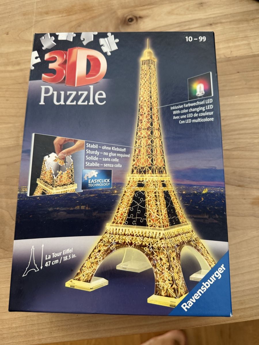 Ravensburger Puzzle: 3D Puzzle Eifelturm – Usato da Luzern venduto da Daniela1907