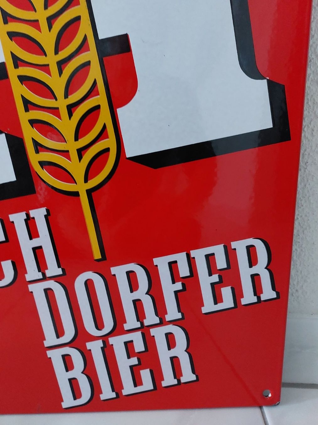 Feldschlösschen Insegne: Emailschild Hochdorfer Bier plaque émaillée – Usato da Schenkon venduto da Elbarto007 3