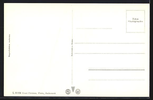 Cartes postales: Andermatt, Gesamtansicht von einem Berg  – D'occasion à Berlin par bartko-reher 1