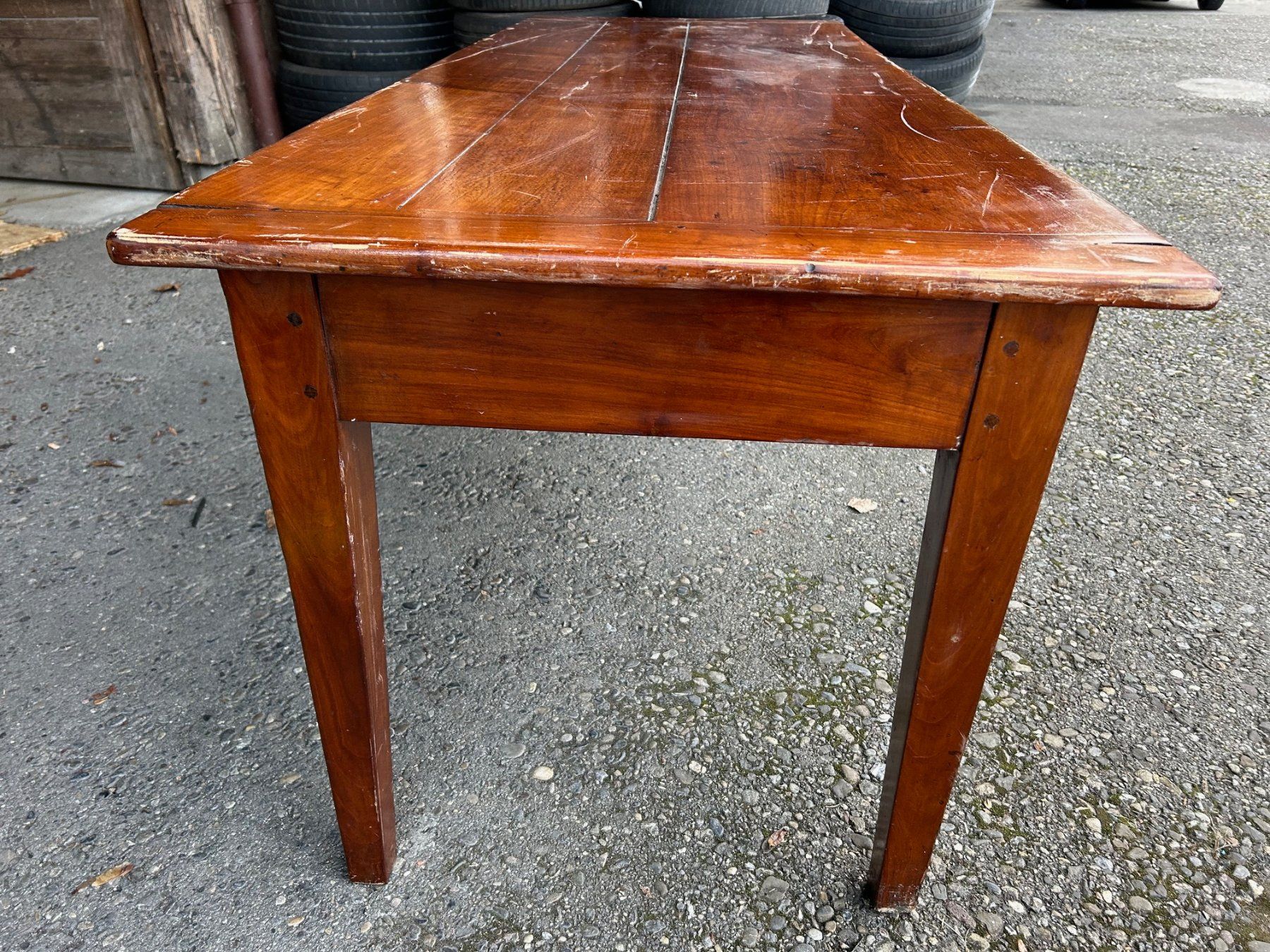 Tavoli: Antiker  Biedermeier Tisch  Kirschbaum 200 x 77 cm – Usato da Koblenz venduto da Forellenteich 1