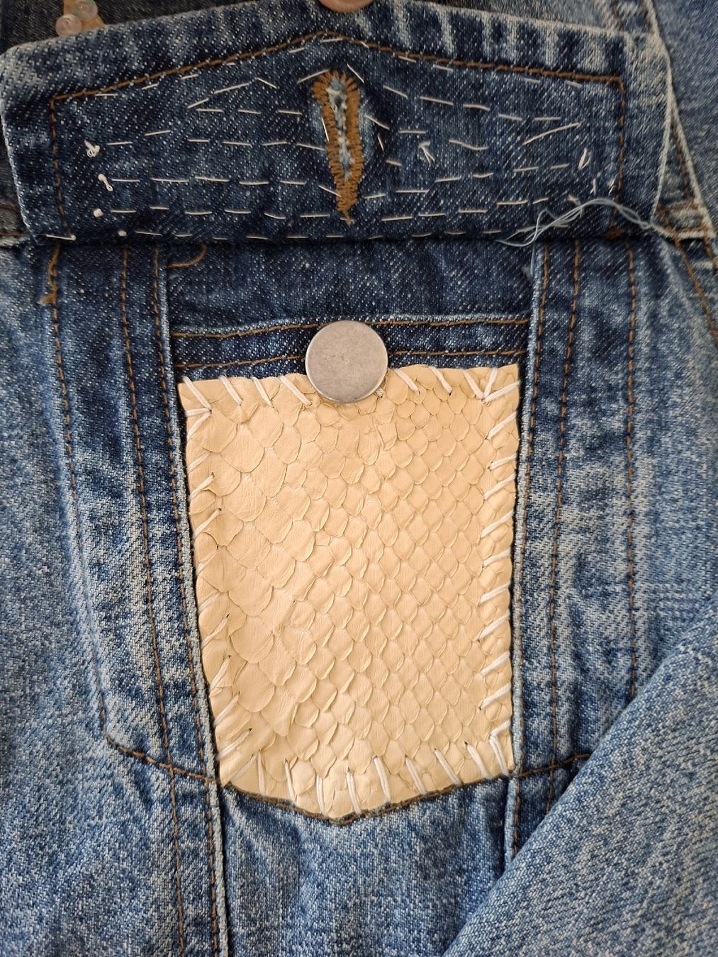 Giacche: Veste en jean customisée - Taille S - – Usato da Renens VD venduto da ser_j2fn 7