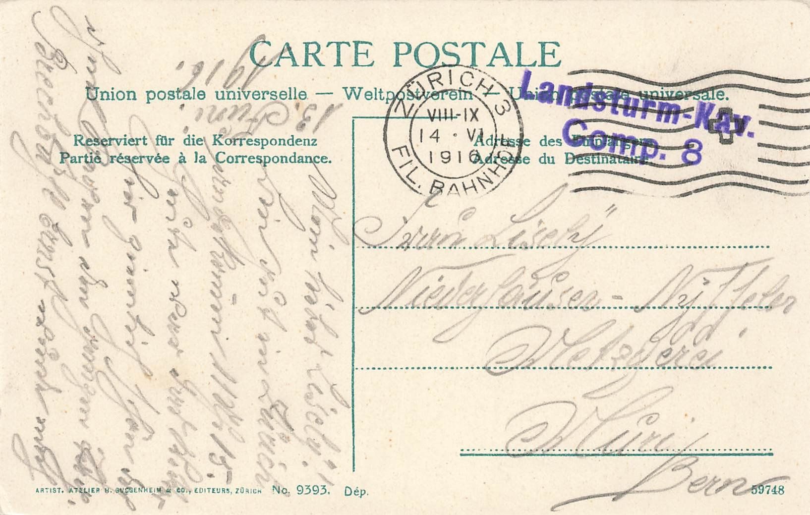 Cartoline postali: Zürich mit Tram – Usato da Schwyz venduto da Seffi56 1