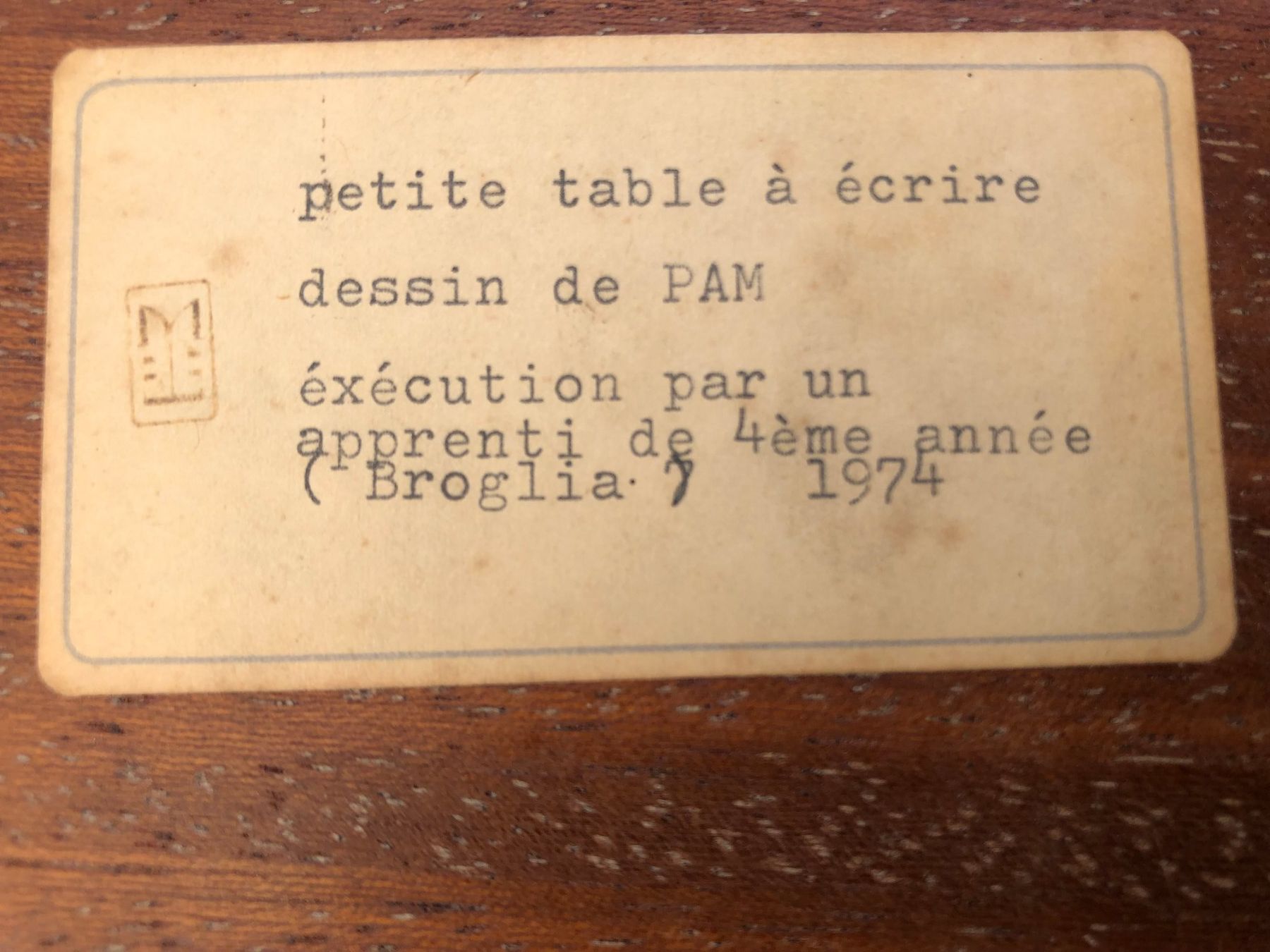 Schreibtische: petit secrétaire en hêtre – Gebraucht aus Goldach von Ady49 4