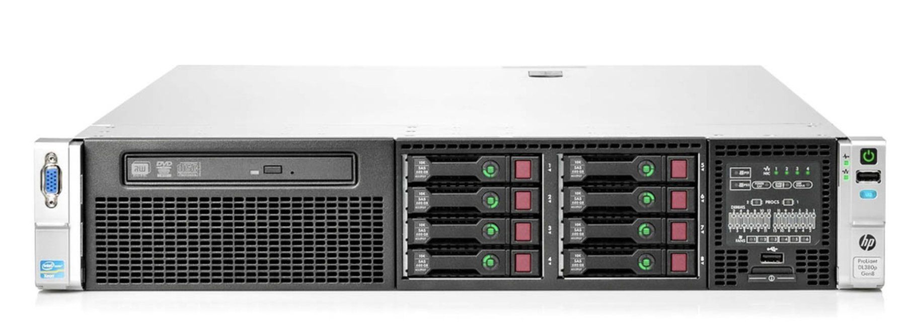 Hewlett Packard Server: HP Proliant DL380p gen8 – Usato da Forel (Lavaux) venduto da logsam