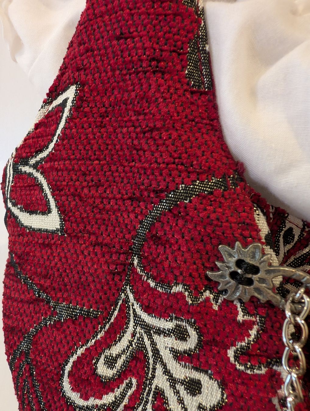 Vestiti: Dirndl rot oliv mit Blumenmuster Grösse 32 – Nuovo (secondo la descrizione) da Sachseln venduto da sunday_rose91 1