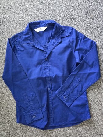 Hemd H&M Königsblau Grösse 128-134 