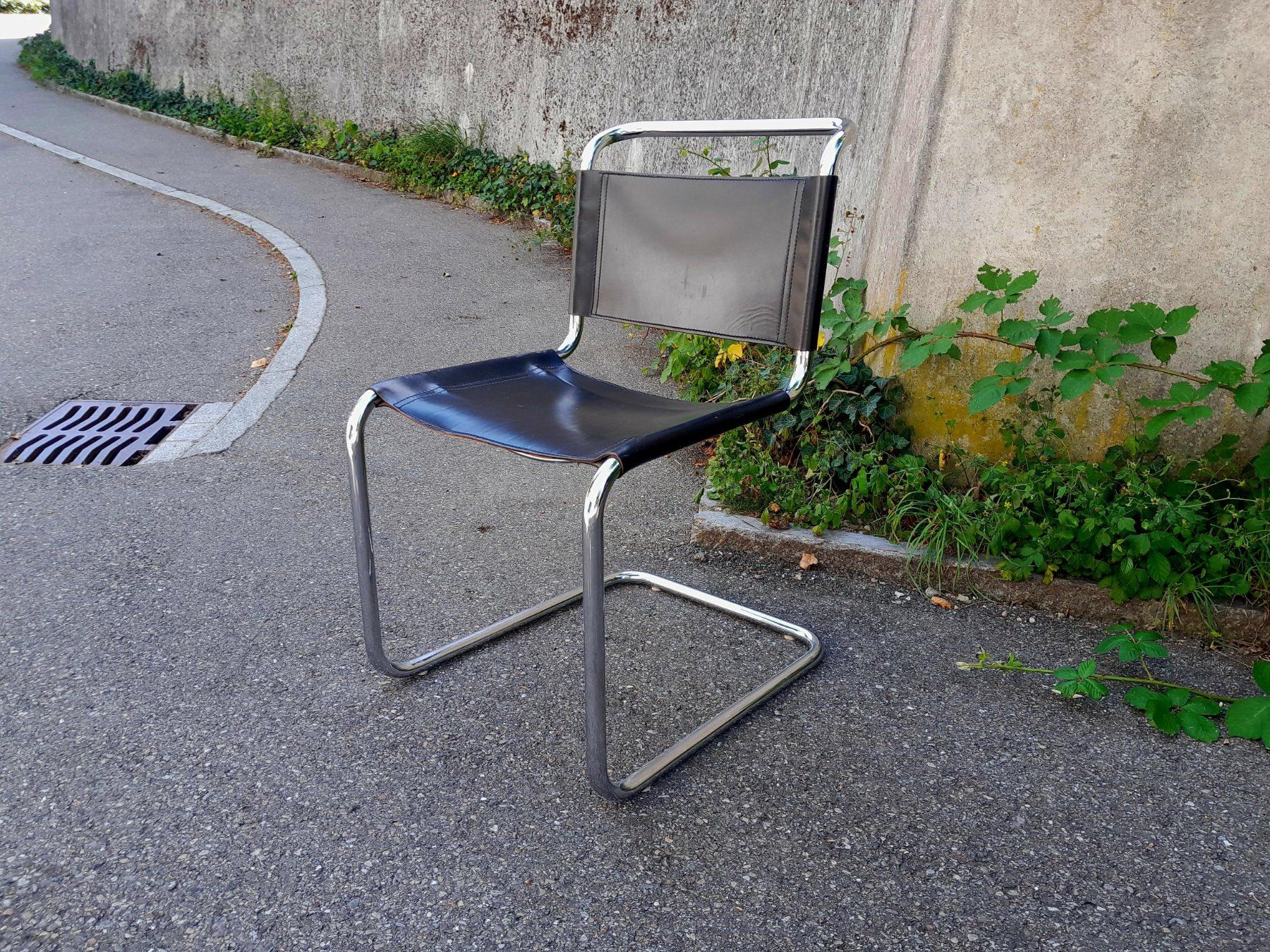 Chaises: Vintage Leder Freischwinger – D'occasion à Männedorf par Bel-view 8