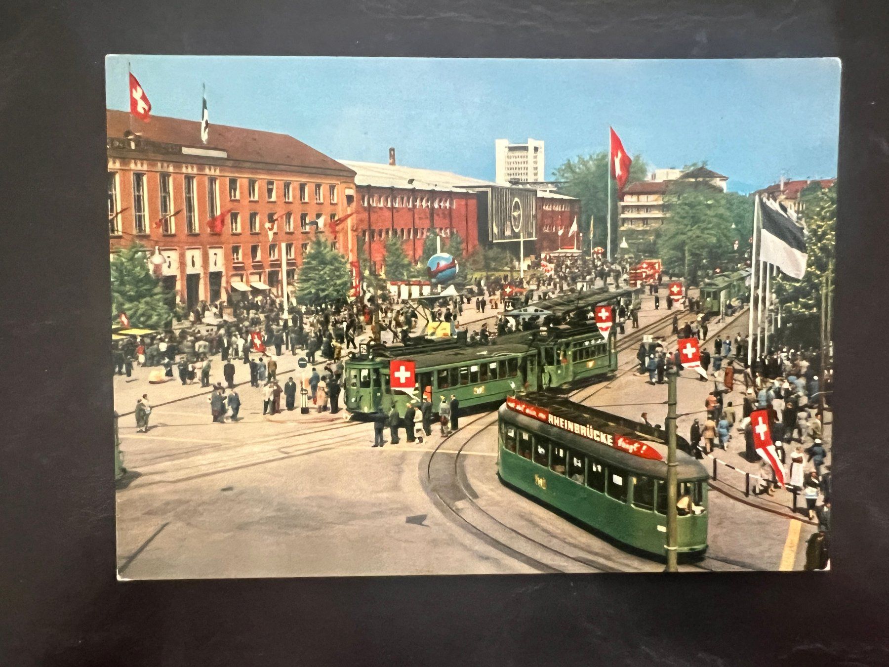 Cartoline postali: AK  1963 Basel Mustermesse   (G3362) – Usato da Hinwil venduto da Sidi4