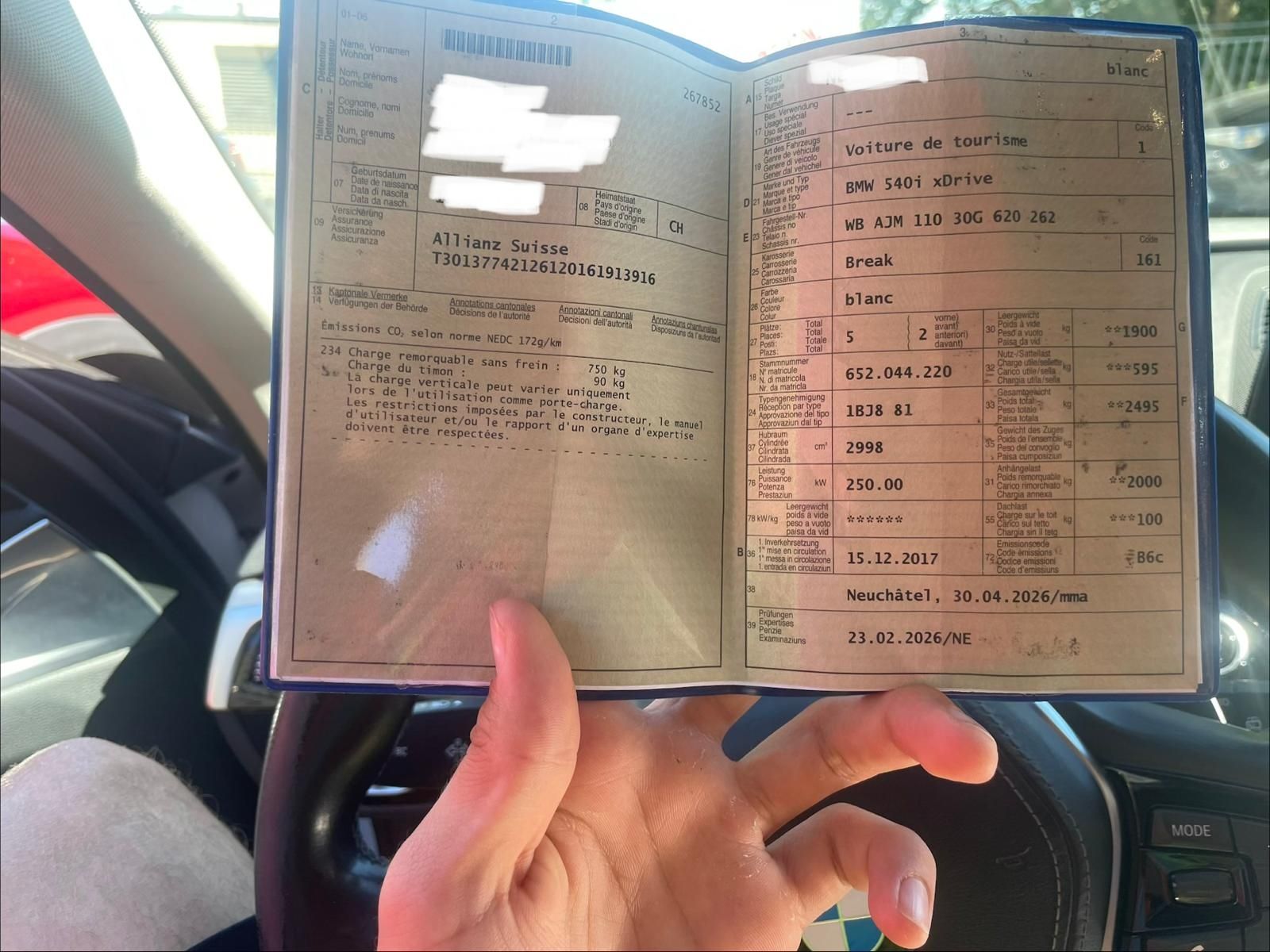 BMW Automobili: bmw 540 I Brake Xdrive – Usato da Neuchâtel venduto da gjo_h5h6 5