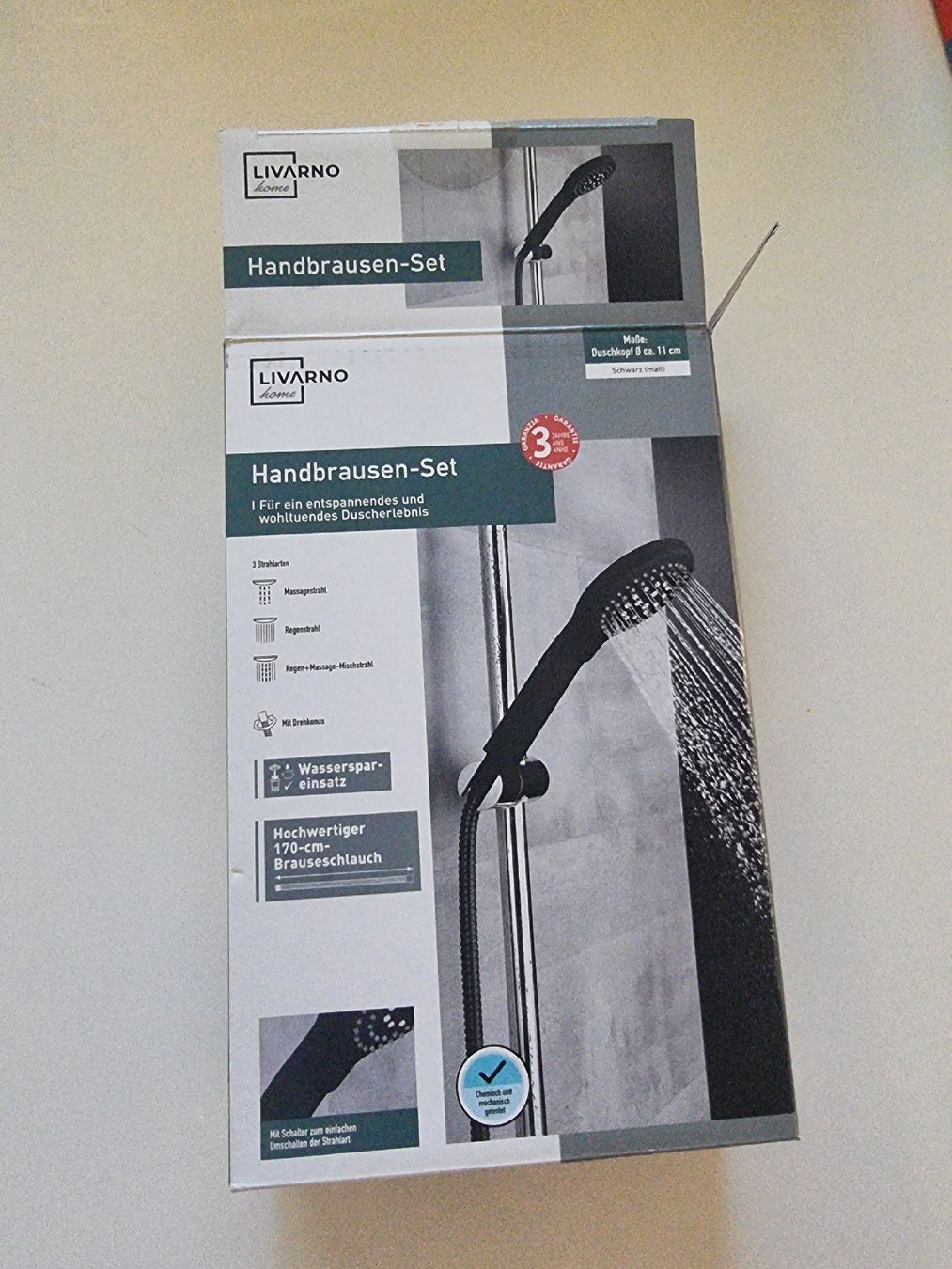 Duschbrausen: Handbrause schwarz – Neu und originalverpackt aus horgen von Skipica1