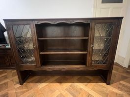 Bibliothèque / Vitrine en bois style anglais – Ramblercrest