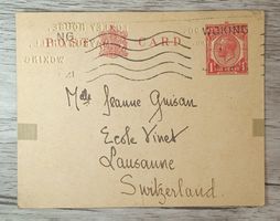 TR48 Carte Postale + Timbre Royaume Uni 1921