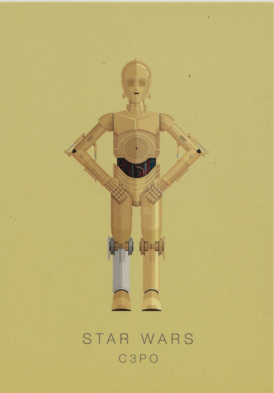 Ansichtskarten: Carte postale Star Wars C3PO – Neu (gemäss Beschreibung) aus Romainmôtier von Iguazu12