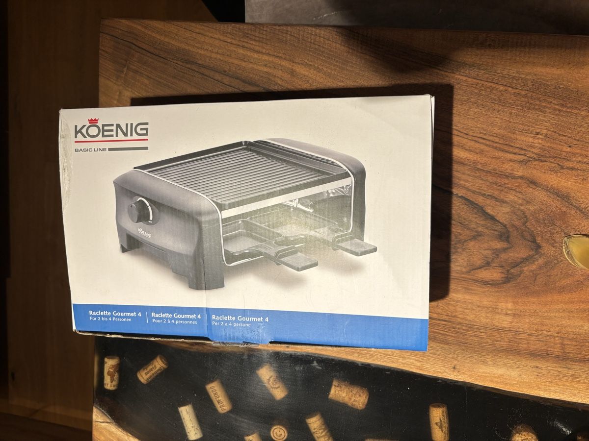 Elettrodomestici da cucina: Koenig Raclette Gourmet 4 Basic Line - Neuwertig! – Nuovo (secondo la descrizione) da Pfaffnau venduto da Celi77777